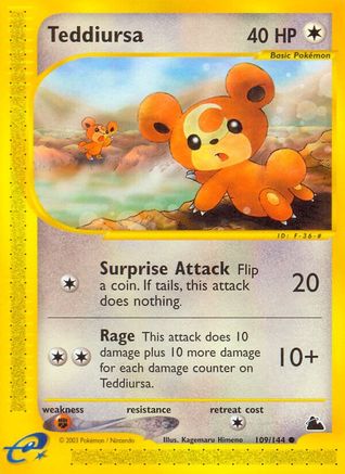Teddiursa (/144) Reverse Holofoil [Vintage: Skyridge] Pokemon Single Pokémon