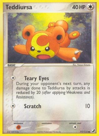 Teddiursa (/115) Reverse Holofoil [EX: Unseen Forces] Pokemon Single Pokémon