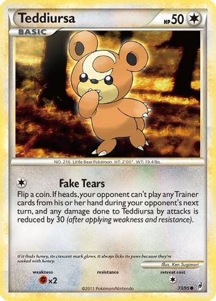 Teddiursa (73/95) Reverse Holofoil [HGSS: Call of Legends] Pokemon Single Pokémon