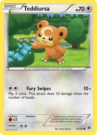 Teddiursa (75/101) [BW: Plasma Blast] Pokemon Single Pokémon