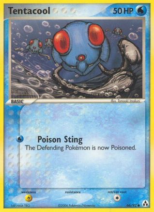 Tentacool (66/92) Reverse Holofoil [EX: Legend Maker] Pokemon Single Pokémon