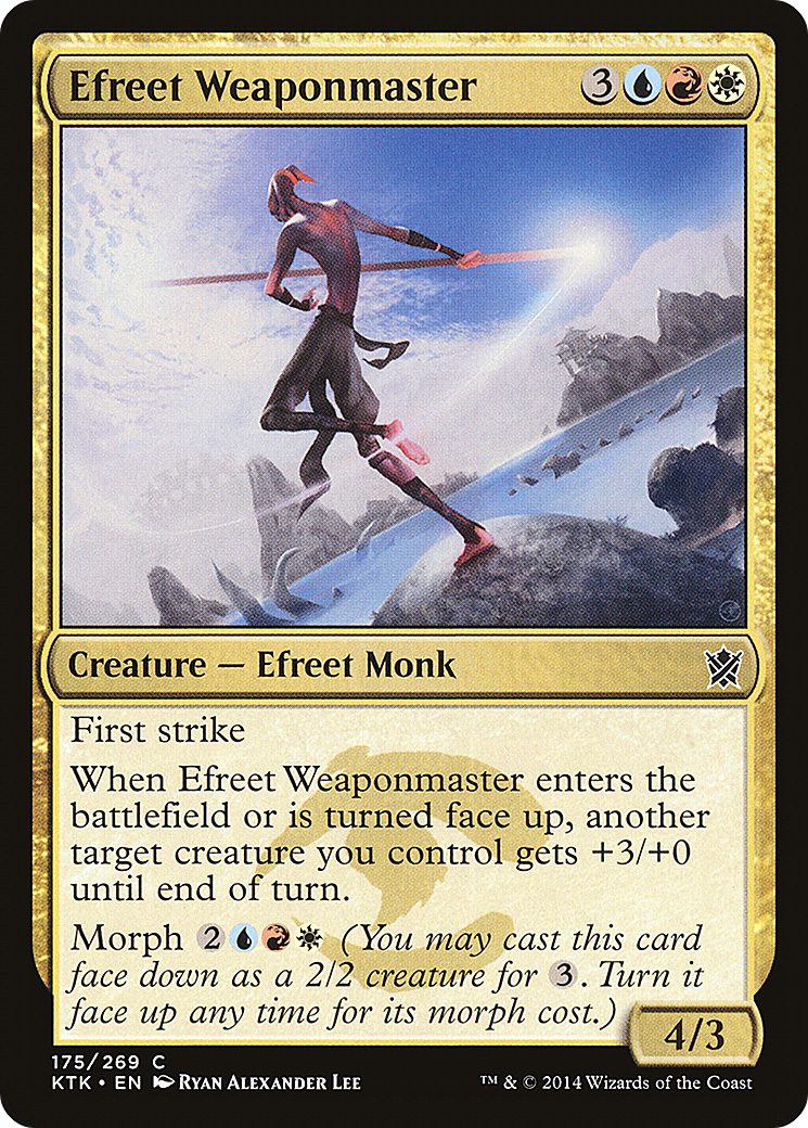 Efreet Weaponmaster (KTK-175) [Khans of Tarkir] MTG Single Wizards of the Coast