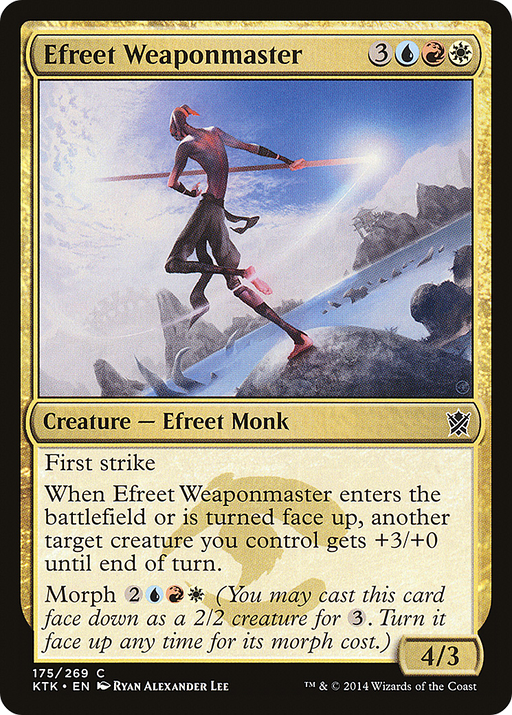 Efreet Weaponmaster (KTK-175) [Khans of Tarkir] MTG Single Wizards of the Coast