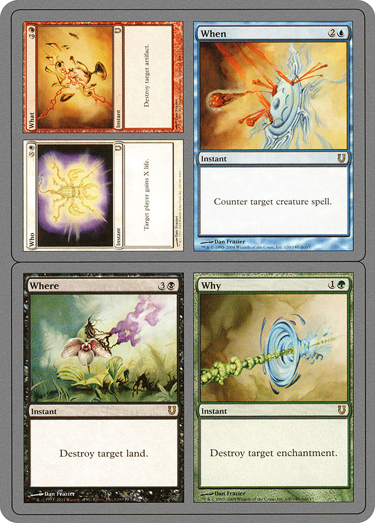 Who // What // When // Where // Why (UNH-120) [Unhinged] Foil MTG Single Wizards of the Coast