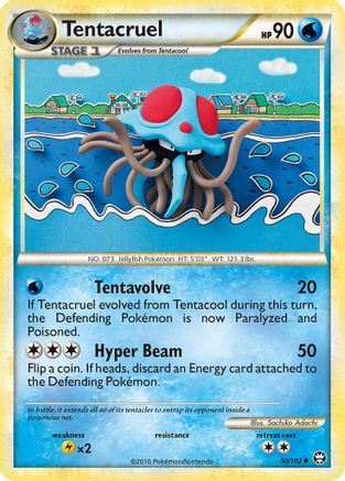 Tentacruel (/102) Reverse Holofoil [HGSS: Triumphant] Pokemon Single Pokémon