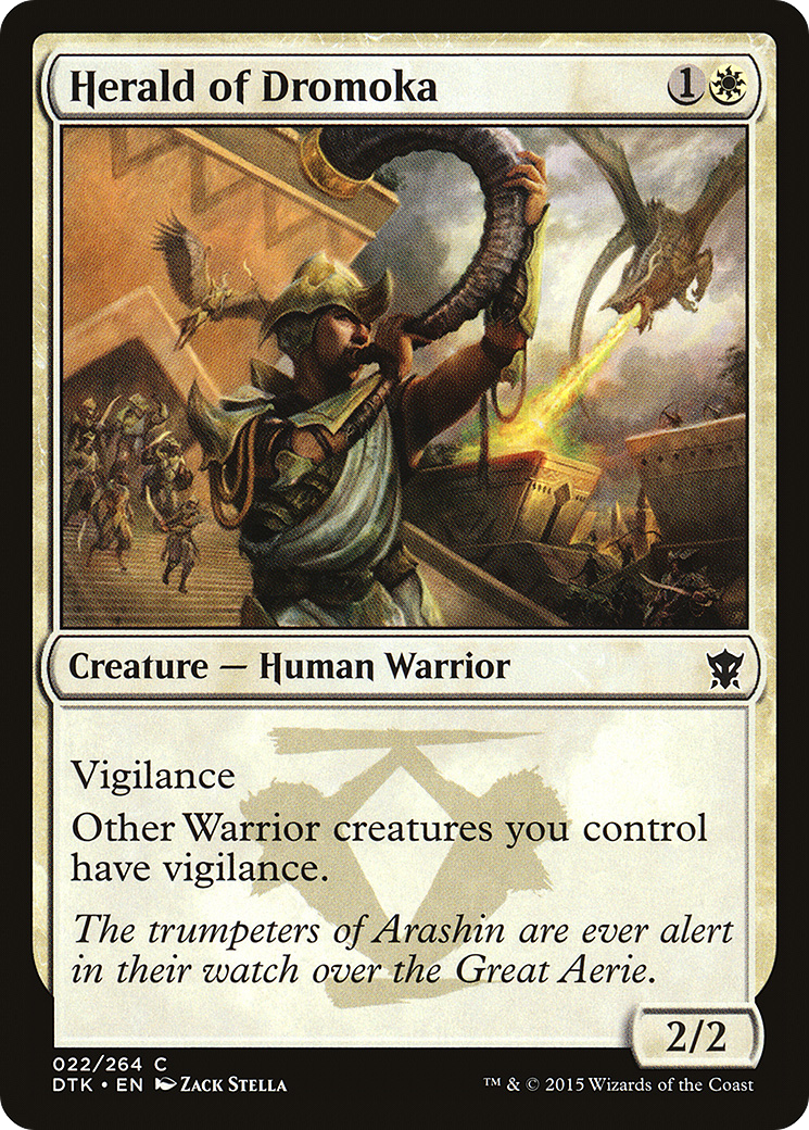 Herald of Dromoka (DTK-022) [Dragons of Tarkir] Foil MTG Single Wizards of the Coast