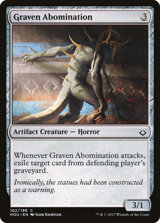 Graven Abomination (HOU-162) [Hour of Devastation] MTG Single Wizards of the Coast