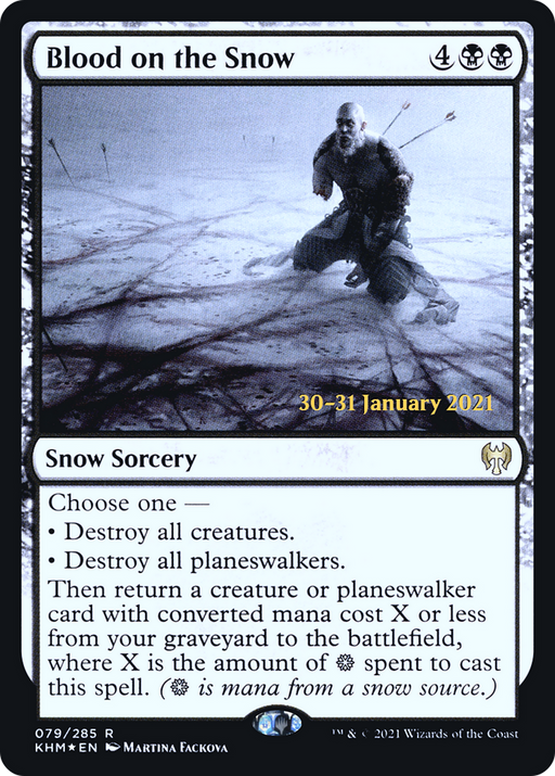 Blood on the Snow (PRE-079) [Kaldheim Promos] Foil MTG Single Wizards of the Coast