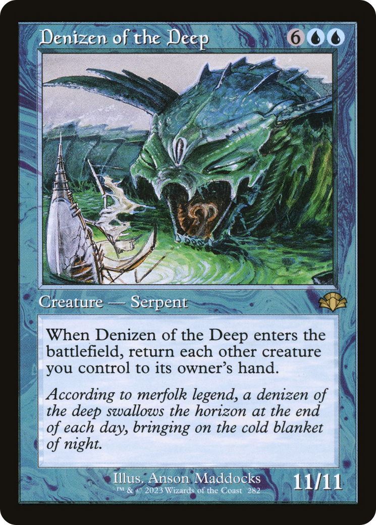 Denizen of the Deep (DMR-282) [Dominaria Remastered] Foil MTG Single Wizards of the Coast