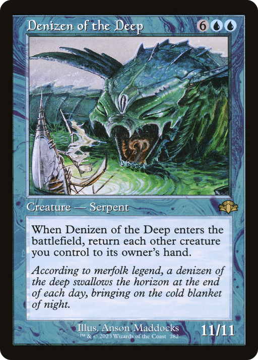 Denizen of the Deep (DMR-282) [Dominaria Remastered] Foil MTG Single Wizards of the Coast