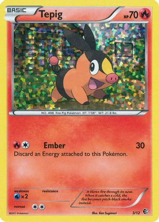 Tepig 3/12 (/12) Holofoil [Promos: McDonalds Promos 2011] Pokemon Single Pokémon