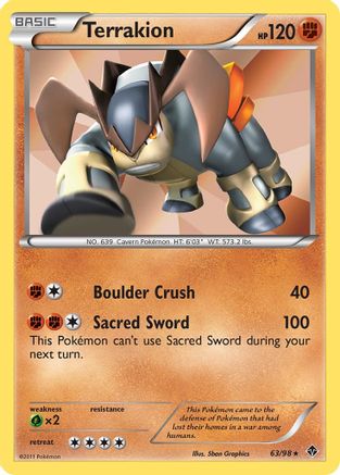 Terrakion (/98) Reverse Holofoil [BW: Emerging Powers] Pokemon Single Pokémon