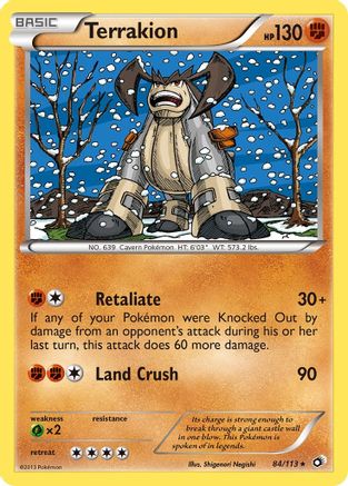 Terrakion (/113) Reverse Holofoil [BW: Legendary Treasures] Pokemon Single Pokémon