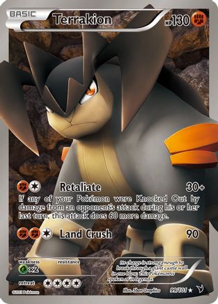 Terrakion (99 Full Art) (/101) Holofoil [BW: Noble Victories] Pokemon Single Pokémon