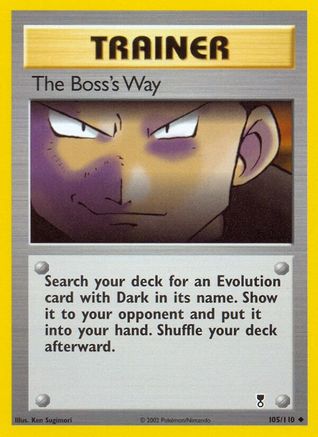 The Boss's Way (/110) Reverse Holofoil [Vintage: Legendary Collection] Pokemon Single Pokémon
