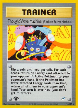 Thought Wave Machine (Rocket's Secret Machine) (/105) 1st Edition [Vintage: Neo Destiny] Pokemon Single Pokémon