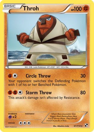 Throh (/114) [BW: Base Set] Pokemon Single Pokémon