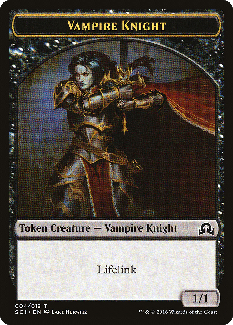 Vampire Knight Token (SOI-004) [Tokens] Shadows over Innistrad Tokens MTG Single Wizards of the Coast