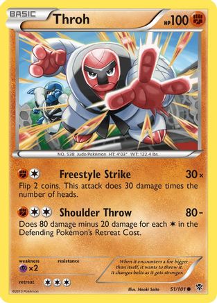 Throh (/101) [BW: Plasma Blast] Pokemon Single Pokémon