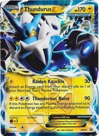 Thundurus EX (Team Plasma) - BW81 (BW81/101) Holofoil [Promos: BW Promos] Pokemon Single Pokémon