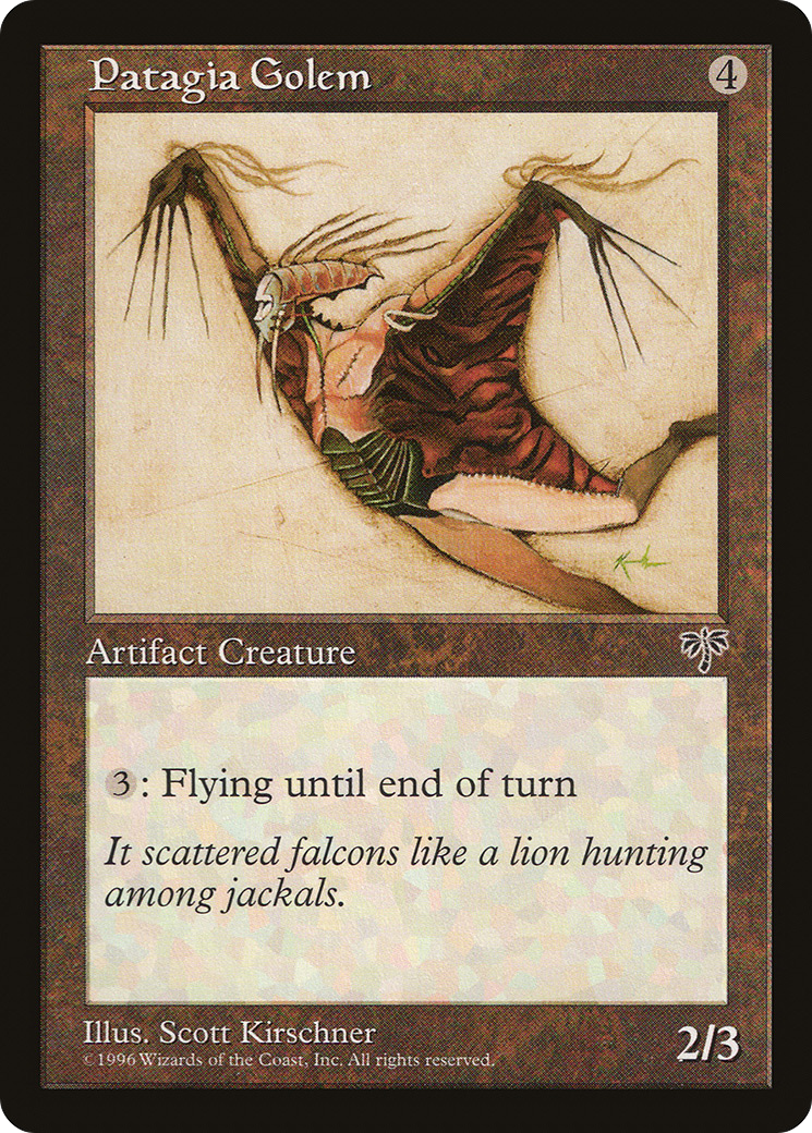Patagia Golem (MIR-313) [Mirage] MTG Single Wizards of the Coast