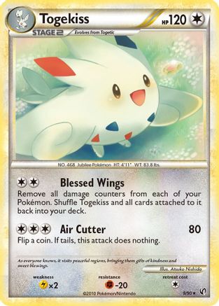 Togekiss (/90) Reverse Holofoil [HGSS: Undaunted] Pokemon Single Pokémon