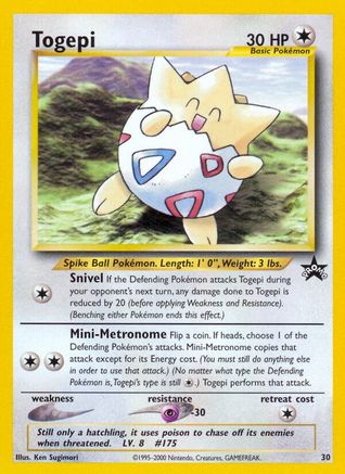 Togepi (30/53) [Promos: WoTC Promo] Pokemon Single Pokémon