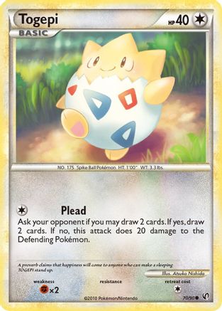Togepi (70/90) Reverse Holofoil [HGSS: Undaunted] Pokemon Single Pokémon