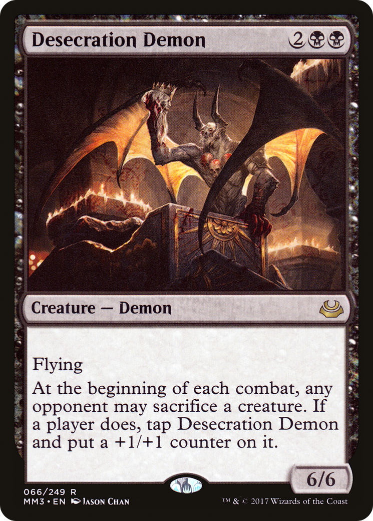 Desecration Demon (MM3-066) [Modern Masters 2017] Foil MTG Single Wizards of the Coast