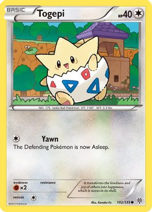 Togepi (102/135) Reverse Holofoil [BW: Plasma Storm] Pokemon Single Pokémon
