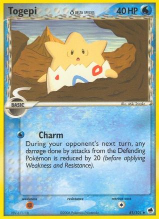 Togepi (Delta Species) (/101) [EX: Dragon Frontiers] Pokemon Single Pokémon