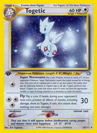 Togetic (16/111) 1st Edition Holofoil [Vintage: Neo Genesis] Pokemon Single Pokémon