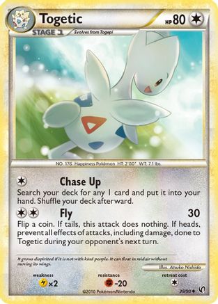 Togetic (39/90) Reverse Holofoil [HGSS: Undaunted] Pokemon Single Pokémon