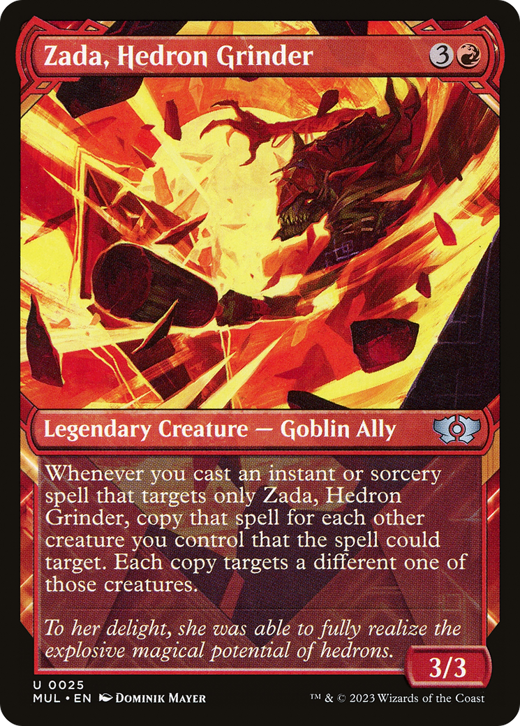 Zada, Hedron Grinder (MUL-025) [Multiverse Legends] (Showcase) Foil MTG Single Wizards of the Coast