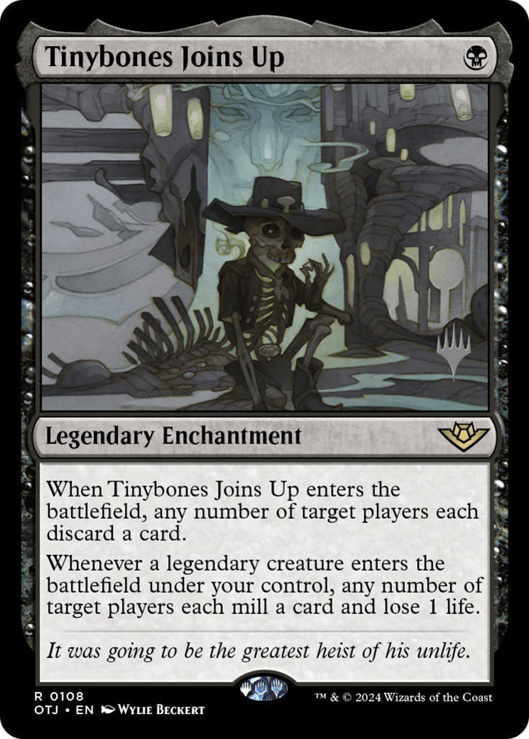 Tinybones Joins Up (PPOTJ-108) [Outlaws of Thunder Junction Promos] Foil MTG Single Wizards of the Coast