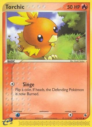 Torchic - 74/109 (74/109) Reverse Holofoil [EX: Ruby & Sapphire] Pokemon Single Pokémon