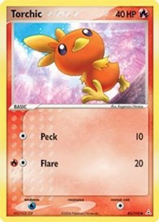 Torchic (83/110) - [EX: Holon Phantoms] Reverse Holofoil Pokemon Single Pokémon