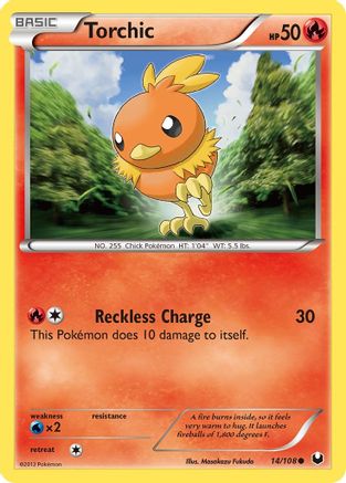 Torchic (14) (/108) Reverse Holofoil [BW: Dark Explorers] Pokemon Single Pokémon