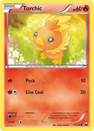 Torchic (15) (/108) Reverse Holofoil [BW: Dark Explorers] Pokemon Single Pokémon