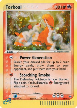 Torkoal (/97) Holofoil [EX: Dragon] Pokemon Single Pokémon