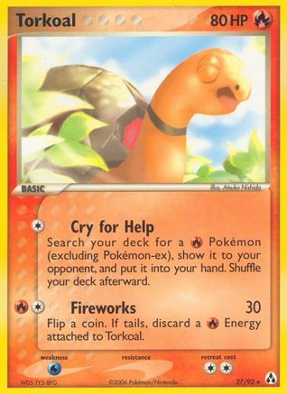 Torkoal (/92) Reverse Holofoil [EX: Legend Maker] Pokemon Single Pokémon