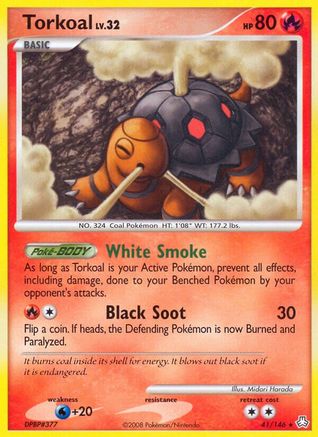 Torkoal (/146) Reverse Holofoil [DP: Legends Awakened] Pokemon Single Pokémon
