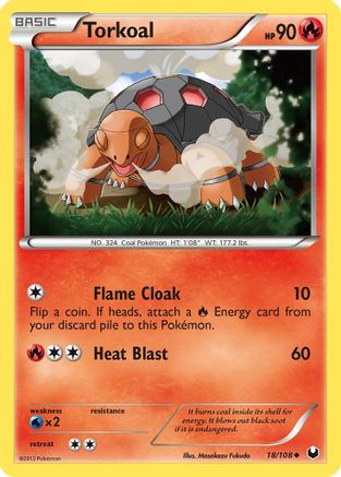 Torkoal (/108) [BW: Dark Explorers] Pokemon Single Pokémon