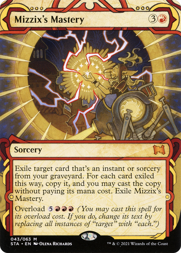 Mizzix's Mastery (STA-043) [Strixhaven Mystical Archive] (Showcase) (Borderless) Foil MTG Single Wizards of the Coast