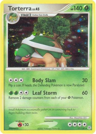 Torterra (17/130) Reverse Holofoil [DP: Base Set] Pokemon Single Pokémon