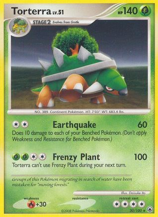 Torterra (/100) Reverse Holofoil [DP: Majestic Dawn] Pokemon Single Pokémon
