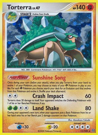 Torterra (/100) Holofoil [DP: Stormfront] Pokemon Single Pokémon
