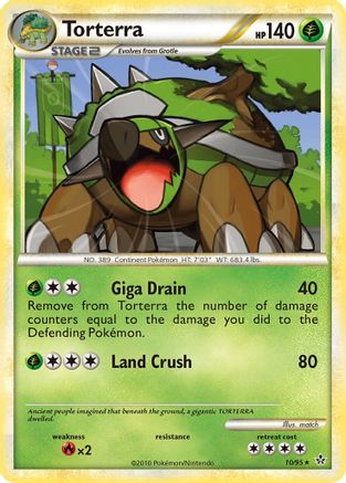 Torterra (/95) Reverse Holofoil [HGSS: Unleashed] Pokemon Single Pokémon