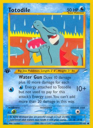 Totodile (85/105) 1st Edition [Vintage: Neo Destiny] Pokemon Single Pokémon