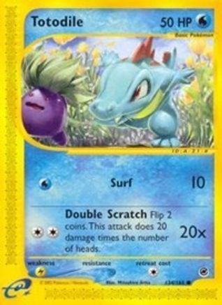 Totodile (134/165) Reverse Holofoil [Vintage: Expedition] Pokemon Single Pokémon